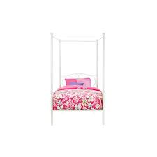 Experience luxurious comfort, whether calling it a night, catching a quick nap or just lounging about. Dhp Canopy Metal Bed Twin 41 In X 71 5 In X 77 5 In White 3265098 Rona