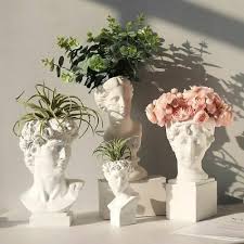 Modern Nordic Style Creative Vase Human Head Decorative Ornaments Home Decor Fashion Home Garden Homedcor Vas In 2020 Vase Crafts Aesthetic Room Decor Flower Pots