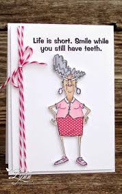 Birthday Card For Female Coworker Creative Crafts By Lynn Art Impressions Stamps Funny Birthday Cards Stamped Cards