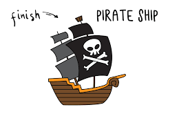 Maybe you would like to learn more about one of these? How To Draw A Pirate Ship Easy Simple Step By Step For Kids Rainbow Printables