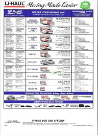 Uhaul Truck Size Chart Www Bedowntowndaytona Com