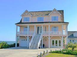 Blue Water A 7 Bedroom Oceanfront Rental House In Emerald Isle Part Of The Crystal Coast Of North Carolina Includes Hi S House Styles House Rental Blue Water