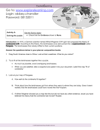 Explorelearning, building pangaea in 1915, alfred exploration sheet answer key subscribers. Go To Www Explorelearning Com Login Abbey Chandler Password