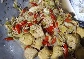 Potong² kacang panjang, iris bawang merah, bawang putih, dan cabai. Resep Tumis Sawi Putih Teri Medan Tahu Kuning Istimewa Resep Enyak