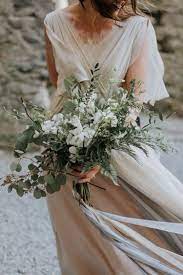 Which flowers represent love, hope, healing, loss, and good whether you are picking out a flower bouquet for mother's day or a wedding or planting a garden red can mean passion or desire. Wedding Color Trends 30 Silver Sage Green Wedding Color Ideas Boho Wedding Bouquet Greenery Wedding Bouquet Wedding Flower Guide