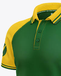Download Men S Short Sleeve Polo Raglan Mockup In Apparel Mockups On Yellow Images Object Mockups