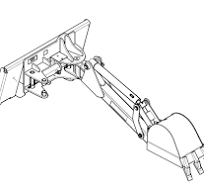 Mini Skid Steer EZ Backhoe Attachment Swing Arm | Skid Steer ...