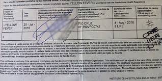 O certificado internacional de vacinação e profilaxia é um documento exigido em muitos voos internacionais. Vacina Contra Febre Amarela Validade Para Toda A Vida