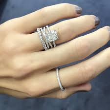 This Criss Cross Diamond Band Is Perfect For Stacking And Even Makes A Unique Wedding Round Diamond Eternity Band Wedding Rings Unique Vintage Engagement Rings
