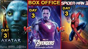 Avengers Endgame Vs Avatar Vs Spider Man 3 Box Office Collection Aveng Box Office Collection Office Collections Avatar