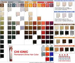 Chi Ionic Hair Color Swatch Book Coloring Pages