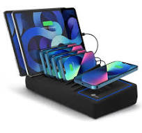 10-port USB-A/C & Wireless Charging Station with Ambient Light Deck - 150W - 6A4C