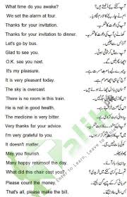 Daily Use English Sentences With Urdu Translation