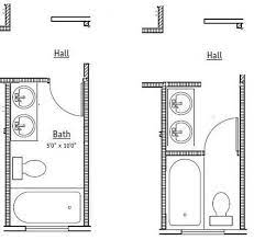 We have displayed 100 bathroom layout plans. Comments Needed 5x10 Shared Bath Which Option