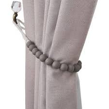 Product title set of 2 curtain holdbacks, oval palace, mahogany average rating: Pin By Anitaben Sanghavi On Palline Di Legno In 2021 Beaded Curtains Curtain Tie Backs Diy Curtain Tie Backs