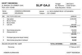 Gaji pegawai pos indonesia semua posisi lengkap terbaru. 6 Contoh Slip Gaji Karyawan Guru Dosen Pns Siap Download