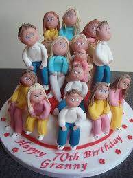 Mom 70th Birthday Cake Ideas For Grandma Granny With Grandchildren 70th Birthday Cake By Murfie68 Via Flickr 70th Birthday Cake Grandma Birthday Cakes 70th Birthday Cake Mum