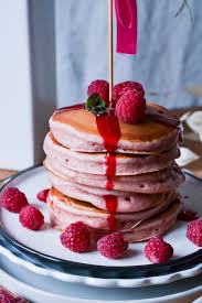 Christina Macht Was Himbeer Pancakes Einfaches Himbeersirup Food Sweets Recipes