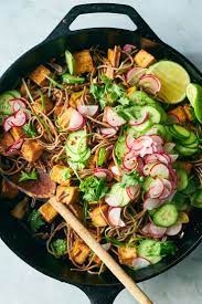 Sweet And Spicy Tofu With Soba Noodles Recipe Recipe Nyt Cooking Tofu Dishes Recipes
