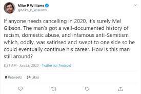 Insider found that most of those tweets referred to cancel culture negatively. Mel Gibson Is The Toxic Proof That Cancel Culture Is A Myth