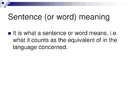 In spoken english, what's it mean sounds a lot more natural than what does it mean. Semantics Engl 407 Reem Al Moisheer Ppt Download