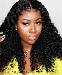 Halle berry body wave full bang human hair capless wigs 14 inches. Big Curly Hair Indian Human Hair Glueless Lace Wigs Wig Hairstyles Human Hair Lace Wigs Curly Hair Styles