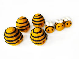 Bee Beehives Felt Beehive Felt Bees Wholesale Bulk Craft Decoration Bees  Beehives
