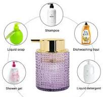 Amazon.com: Fvstar 2pcs Glass Foaming Soap Dispenser, Purple ...