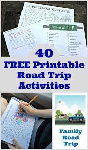 40 Free Printable Road Trip Games Activities Road Trip Fun Road Trip Activities Road Trip Games