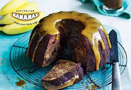 Sticky Date Banana Cake With Salted Butterscotch Sauce Aldi Australia In 2020 Banana Recipes Butterscotch Sauce Banana Cake Recipe