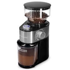 Navaris Moulin A Cafe Electrique Broyeur De Cafe Avec Meule Plate Pour 2 A 14 Tasses Grinder Avec Differentes Epaisseurs De Achat Vente Moulin A Cafe Cdiscount