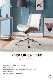 Acme Furniture Yeva White Office Chair White Office Chair Furniture Acme Furniture