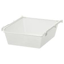 Along with an orchid, 3 wicker baskets, enough candles to fill a medium. Komplement Mesh Basket With Pull Out Rail White Ikea
