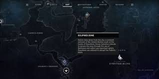 Where is Europa eclipsed zone?