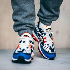 Nike Air Max 98 Deep Royal On Feet Nikeairmax98 Airmax 98 Airmax Sneakers Nike Air Max Boy Shoes Trending Sneakers