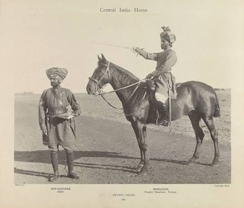Indian cavalry regiments' historical records from 1857
