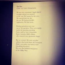 Chen Chen On Instagram New Poem Ode To The Hexagon In Syracuse S Perception Magazine