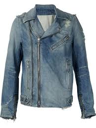 Balmain Destroyed Denim Biker Jacket Stylish Jackets Denim Biker Jacket Denim Fashion