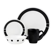 Black And White Corelle Dishes Corelle Corelle Dinnerware Corelle Dinnerware Set Black Dinnerware