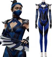 Amazon.com: 14 Cosplay Princess Kitana Costume Top Pant Outfit Full Set  Halloween Carnival Costumes (Female Size, Custom Made) : Clothing, Shoes &  Jewelry