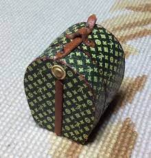 Luggage Designer Hat Box Satchel Valise Large 1 12 Dollhouse Miniature Vintage Hat Boxes Dollhouse Miniatures Doll House
