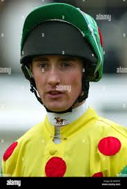 D C Costello Jockey Ayr. Jockey Douglas Costello Costello at Ayr races  Stock Photo