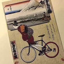 milano fixed 渋谷区 bicycle art bike illustration bike art