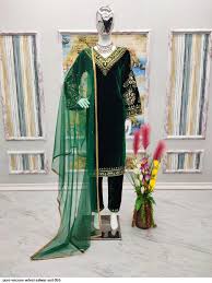 Pure Viscose Velvet salwar suit 055