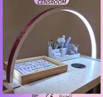 Arch 75cm Half Moon Lamp Nails with Leoparded Diamond 45W High Bright  Diffuse Light Eye Protect Table Lamps for Manicure Salon - AliExpress