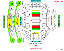 Tider Insider Legion Field Seating Chart