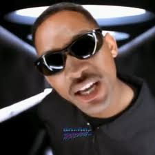 Will Smith singing Men in Black theme song