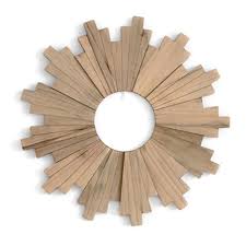 Sun Ring Wooden Mirror Frame Pendant Background Corridor Porch Ornament Mirror Wall Hanging Round Mirror Frame Home Decor Decorative Mirrors Aliexpress Industrial inspired metal rings bordered round wall mirror made of wood, metal, 0 reviews.