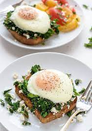 Easy Kale Feta Egg Toast Healthy Recipes Recipes Healthy Breakfast Recipes