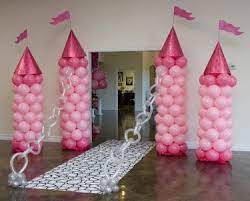 The leaded stained glass windows, the stone castle walls and the chandelier were all made by me. Castle Balloons Awesome Jennifer Crittenden Clark Birthday Party Balloon Balloon Decorations Party Party Balloons